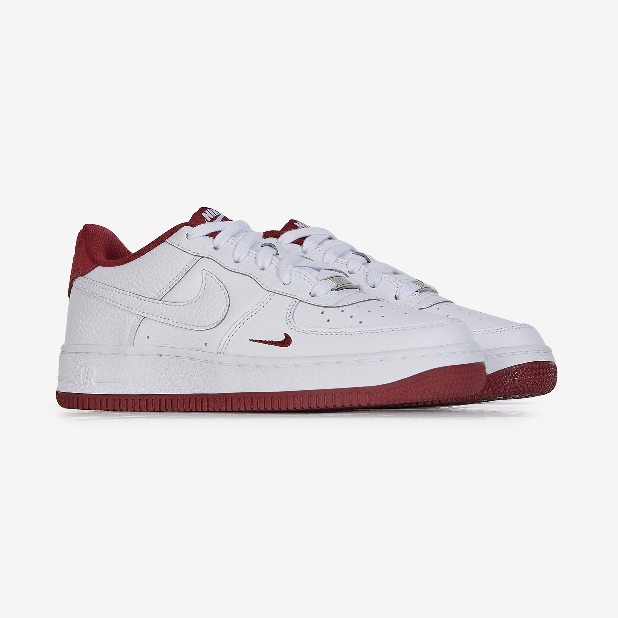 Air Force 1 Low Mini Swoosh  Blanc/rouge
