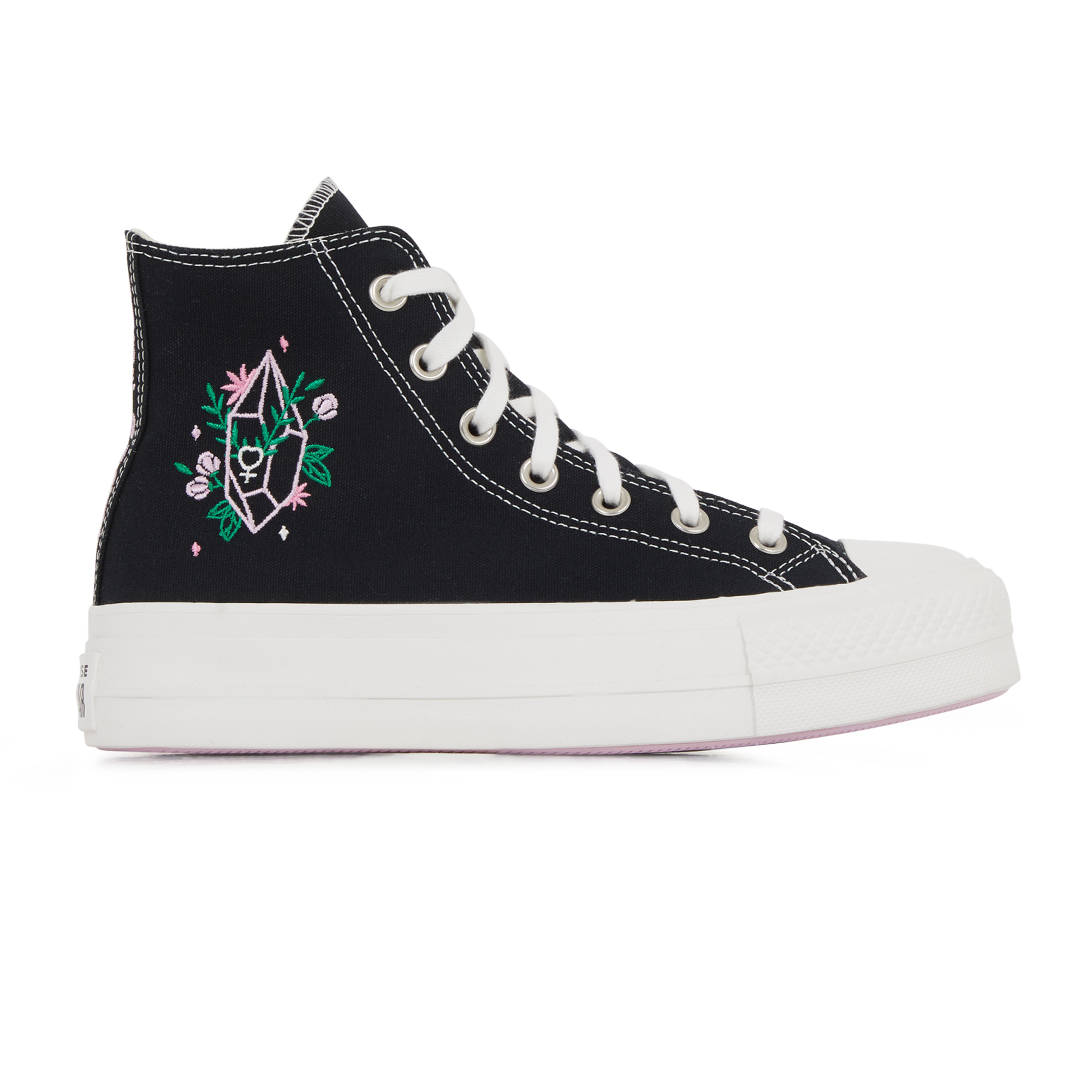 Chuck Taylor All Star Lift Hi Crystal En  Noir