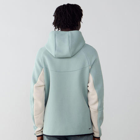 NIKE JACKET TECH FLEECE FZ BLEU/BEIGE HOMME