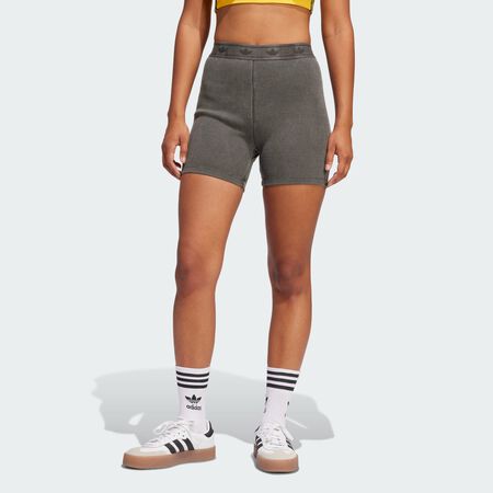 ADIDAS ORIGINALS Ribbed Booty Shorts Black WOMEN
