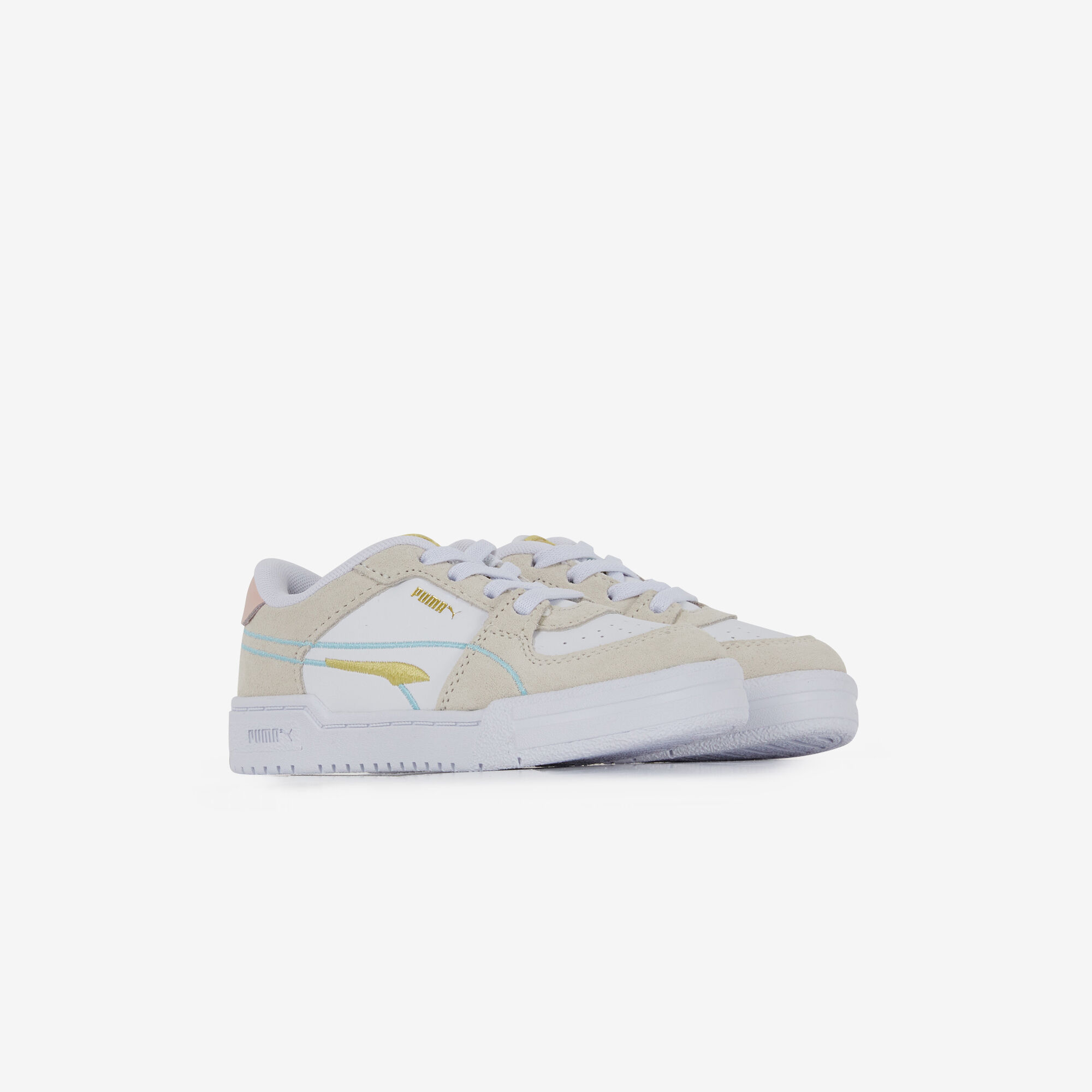 PUMA CA PRO TWEAK WHITE MULTI COLOURED SNEAKERS CHILDREN