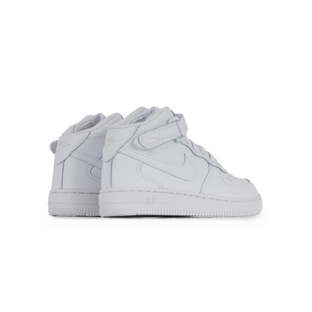 NIKE AIR FORCE 1 MID SNEAKERS ENFANT BLANC LACETS Courir