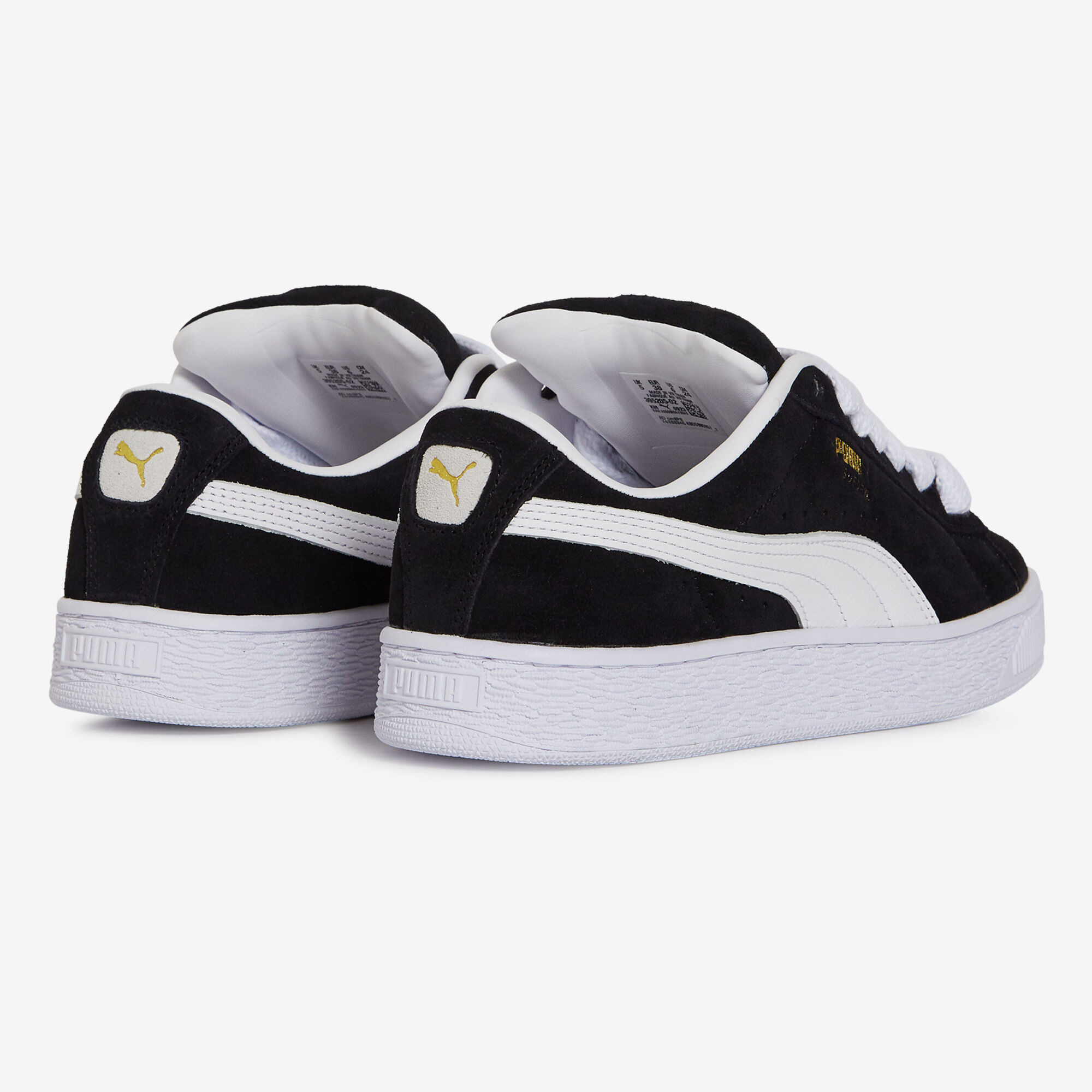 Puma suede blanche et noir sales