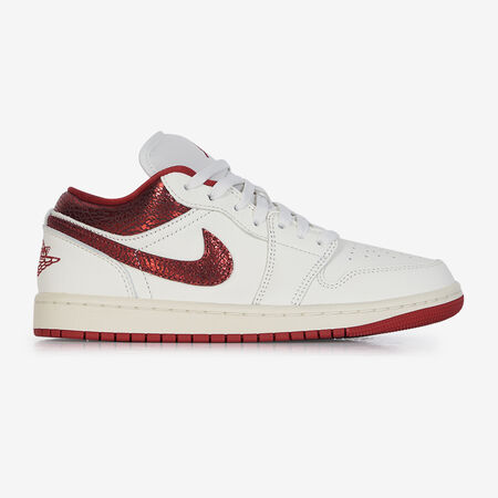 AIR JORDAN 1 LOW SE V2 : BLANC/ROUGE