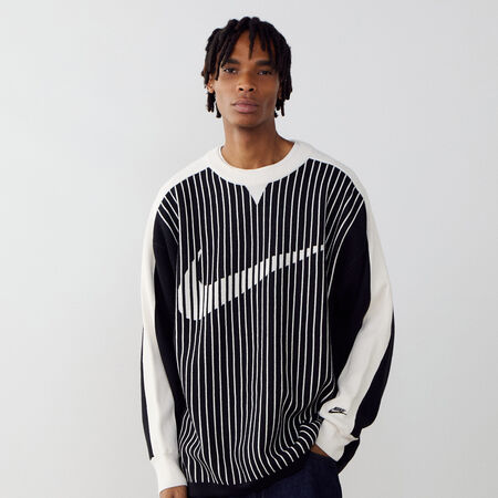 NIKE SWEAT CLUB JERSEY BLACK/OFF-WHITE MEN