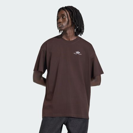 ADIDAS ORIGINALS Japanese Forg Graphic T-shirt Aurora Coffee MEN