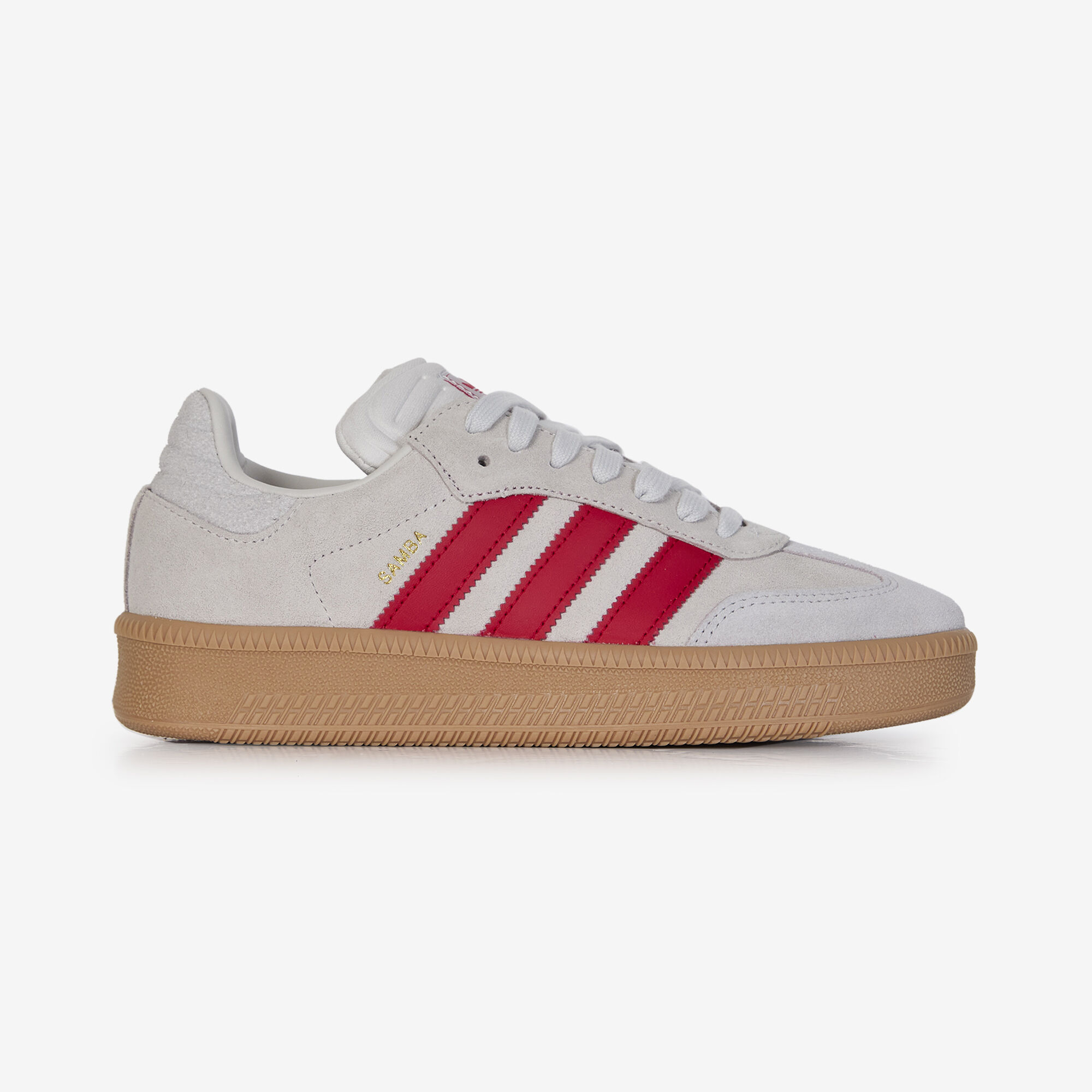 Samba Xlg Suede  Gris/rouge   - Enfant -