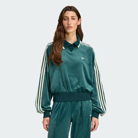 ADIDAS ORIGINALS adidas Originals X Liberty London Debossed Velvet Sweatshirt Aurora Ivy WOMEN