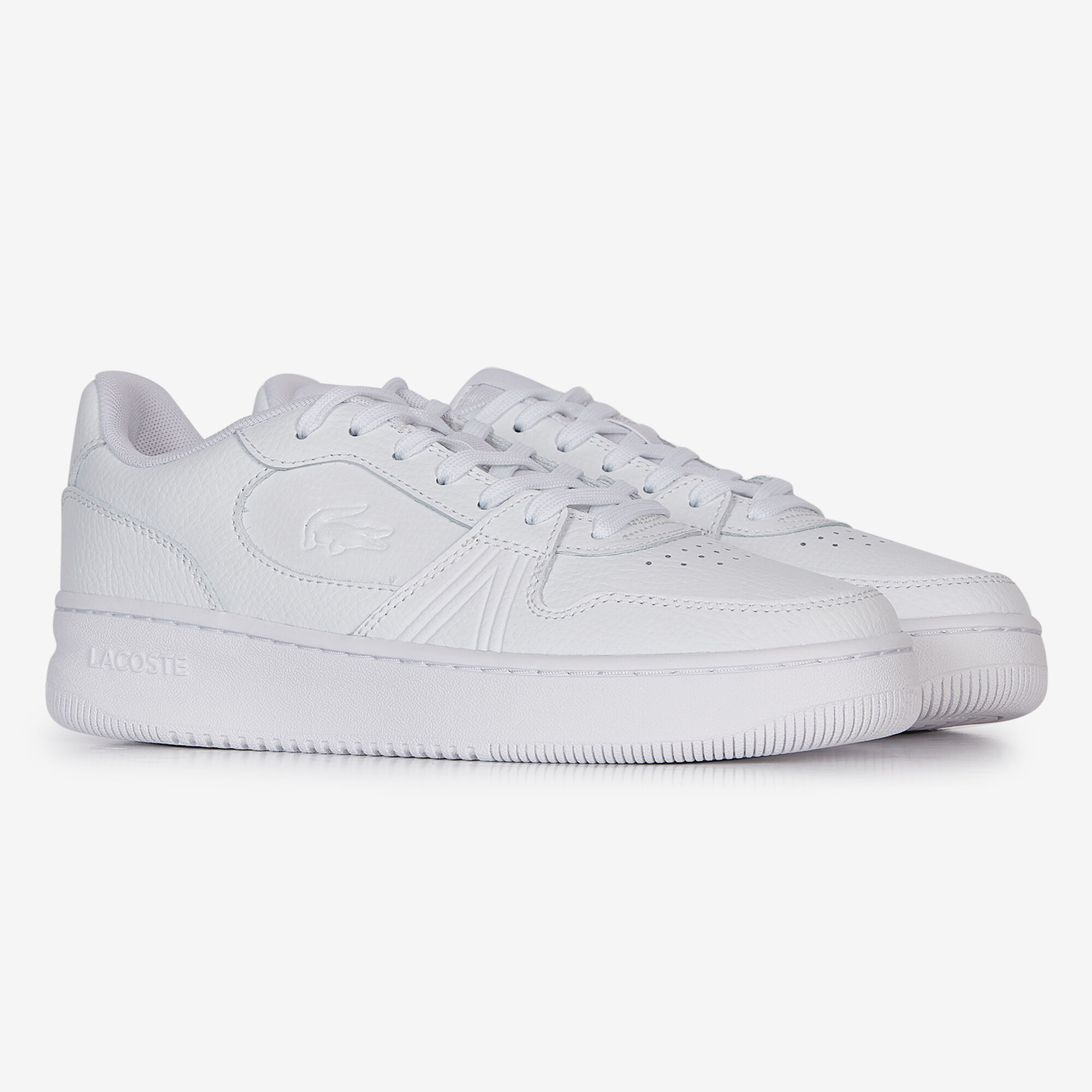 LACOSTE L001 SET BLANC SNEAKERS FEMME LACETS Courir