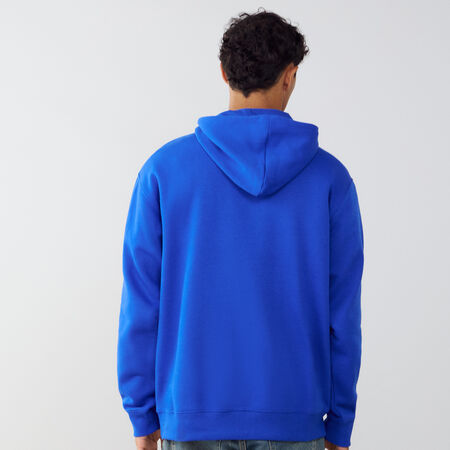 NEW BALANCE HOODIE SMALL LOGO BLUE/WHITE MEN