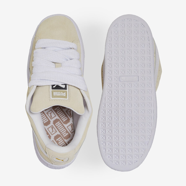 Puma Shoes Puma Suede Blanche Et Beige Chaussures Puma Suede XL
