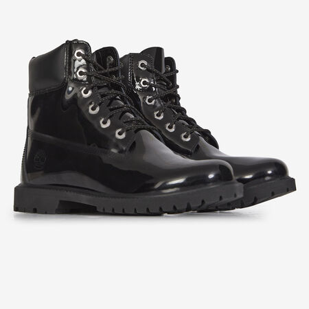 TIMBERLAND 6 INCH  PATENT BLACK WOMEN