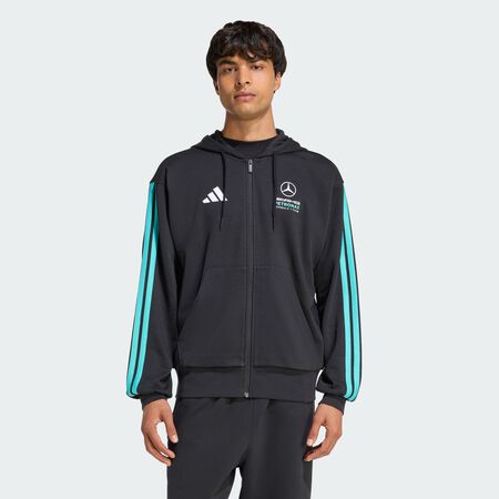 ADIDAS PERFORMANCE MERCEDES - AMG PETRONAS FORMULA 1 TEAM DNA FULL ZIP HOODY Black / Semi Mint Rush MEN