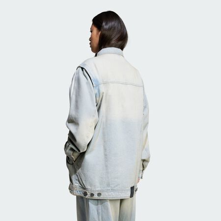 ADIDAS ORIGINALS Adilenium Season 3 Two-In-One Denim Shirt Jacket Light Denim WOMEN