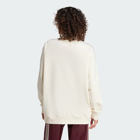 ADIDAS ORIGINALS Track Top Colorblock Cream White / Maroon FEMME