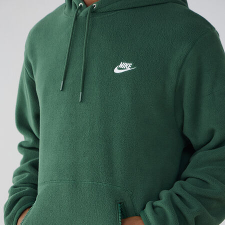 NIKE HOODIE CLUB SMALL LOGO VERT/BLANC SWEATSHIRTS MEN - Main Image