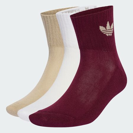 ADIDAS ORIGINALS CHAUSSETTES X3 QUARTER TREFOIL WHITE/BEIGE MEN