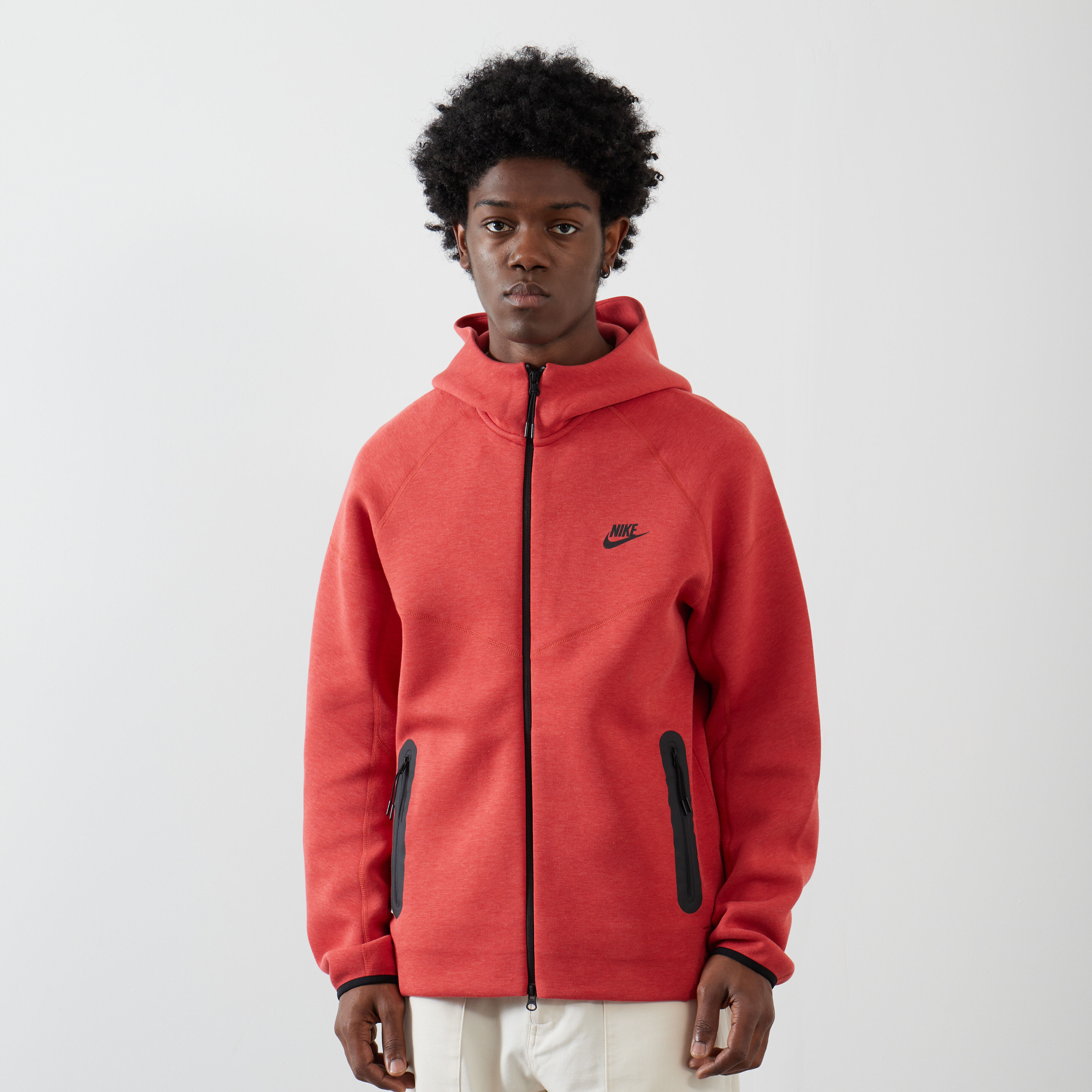 Red and sale black nike coat