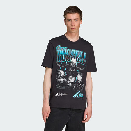 ADIDAS PERFORMANCE Mercedes - AMG Petronas Formula One Team George Russell Graphic Tee Black MEN