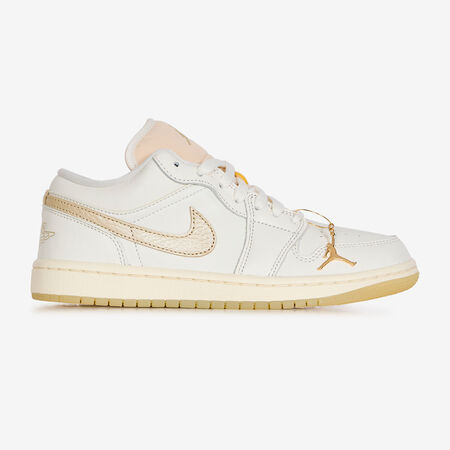 JORDAN AIR JORDAN 1 LOW SHIMMER WHITE/GOLD WOMEN