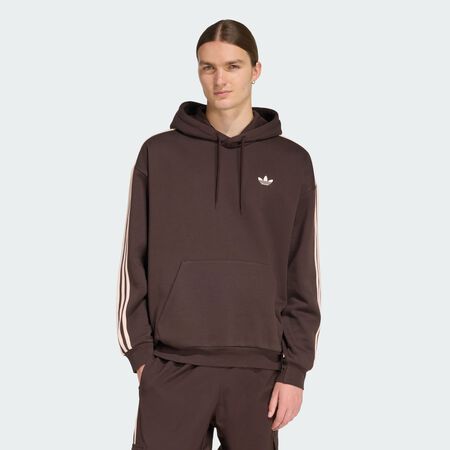 ADIDAS ORIGINALS SWEAT-SHIRT À CAPUCHE ADICOLOR CLASSICS 3 BANDES Aurora Coffee HOMME