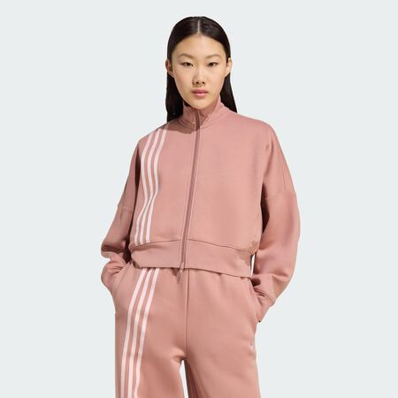 ADIDAS ORIGINALS Veste Off Placed 3-Stripes Zip Up Warm Clay FEMME