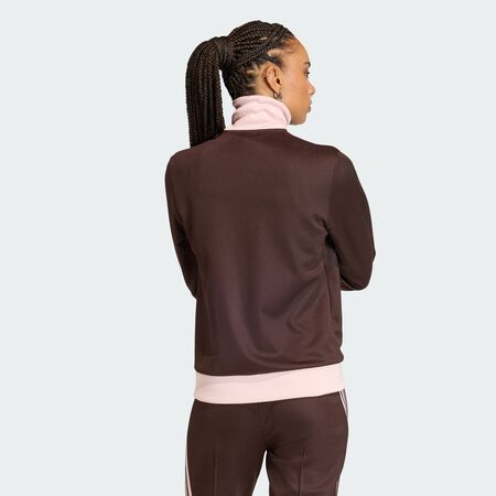 ADIDAS ORIGINALS CLASSIC TRACK TOP Aurora Coffee / Sandy Pink WOMEN