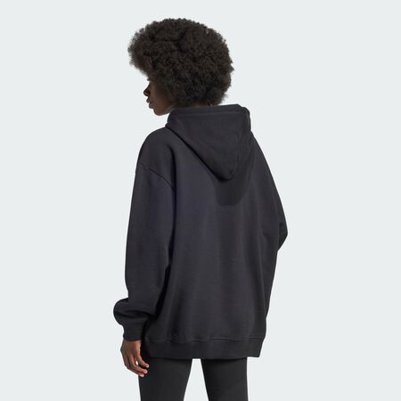 ADIDAS ORIGINALS Sweat-shirt à capuche ample molleton Essentials Black FEMME