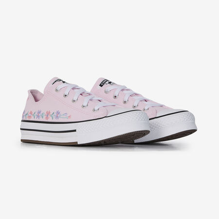 CONVERSE CHUCK TAYLOR ALL STAR EVA LIFT OX FLORAL PINK JUNIOR