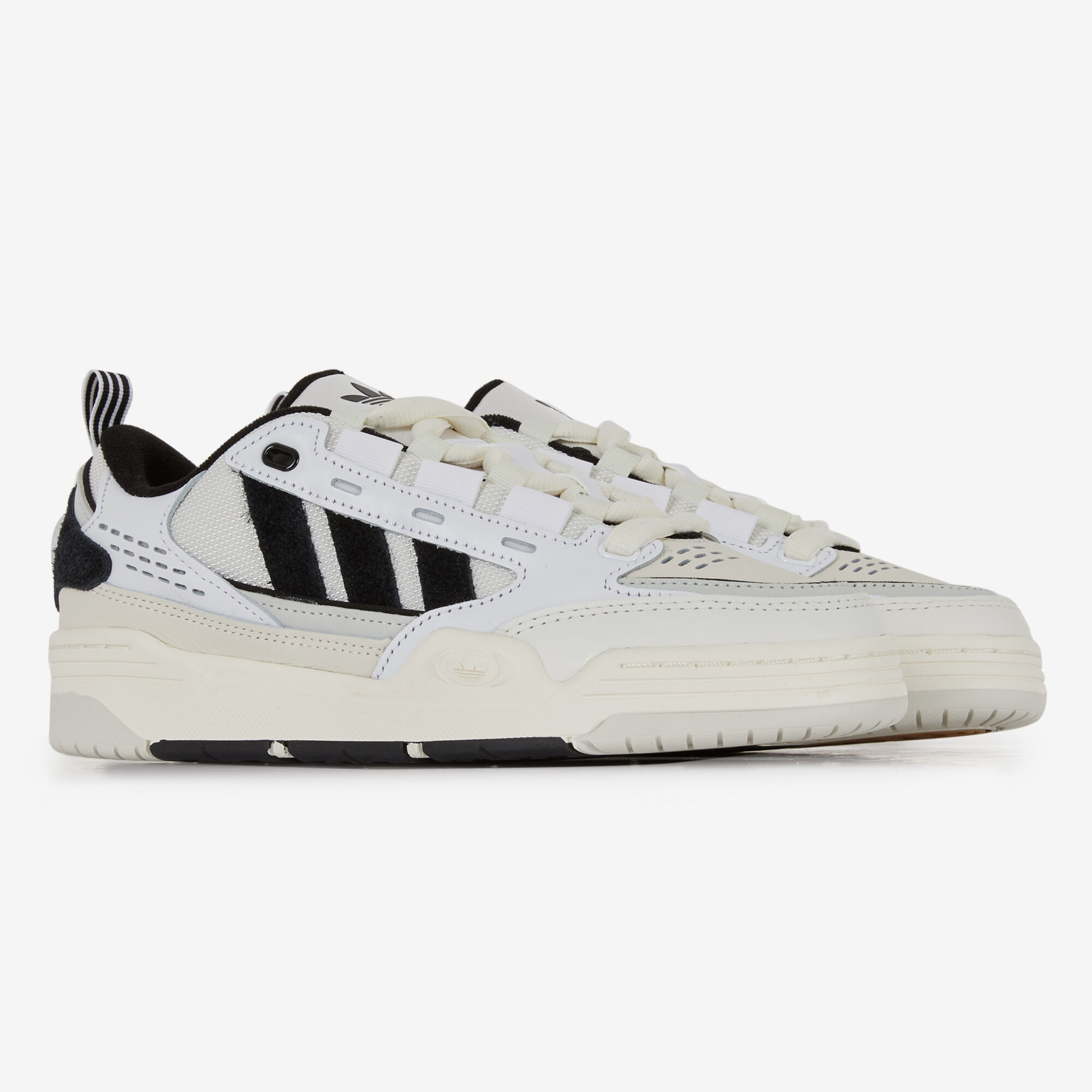 Adidas blanc hot sale noir