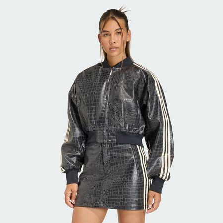 ADIDAS ORIGINALS PLEATHER JACKET Black WOMEN