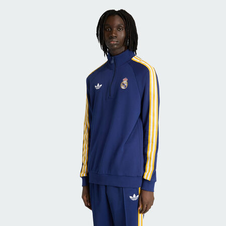 ADIDAS PERFORMANCE Real Madrid Originals Half Zip Top Dark Blue MEN