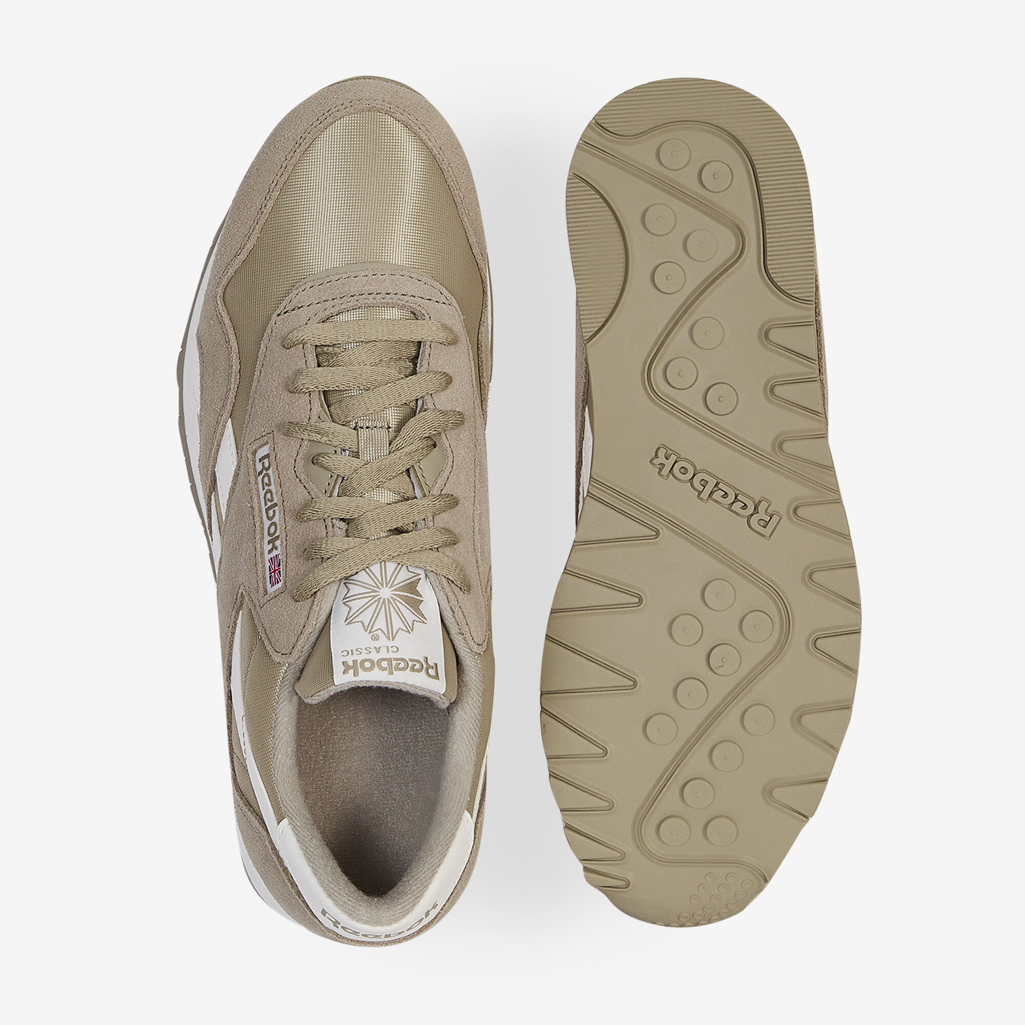 REEBOK CLASSIC NYLON SNEAKERS HOMME BEIGE LACETS Courir