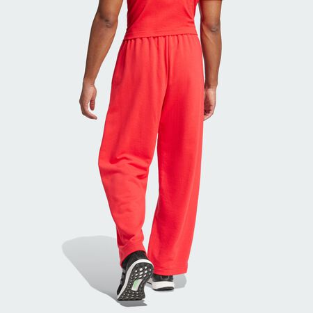 ADIDAS ORIGINALS Pantalon logo à 3 bandes jambes larges Essentials Pure Ruby / Black HOMME