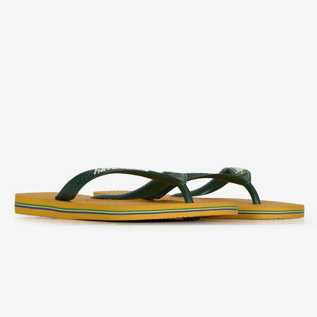 HAVAIANAS BRASIL LOGO JAUNE/VERT FEMME