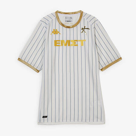 KAPPA MAILLOT KOMBAT 2024 AWAY KALLITHEA BLANC/OR HOMME