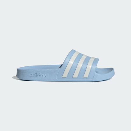ADIDAS SPORTSWEAR Adilette Aqua Slides Glow Blue / Zero Metalic / Zero Metalic WOMEN