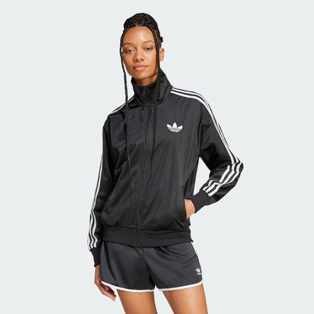 ADIDAS ORIGINALS Adicolor Classic Firebird Loose Track Top Black WOMEN
