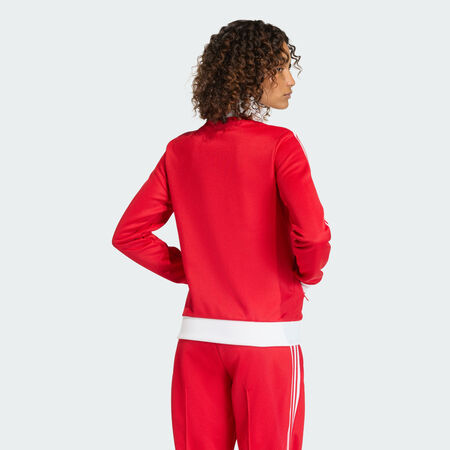 ADIDAS ORIGINALS VESTE DE SURV&Ecirc;TEMENT CLASSIC Better Scarlet / White FEMME