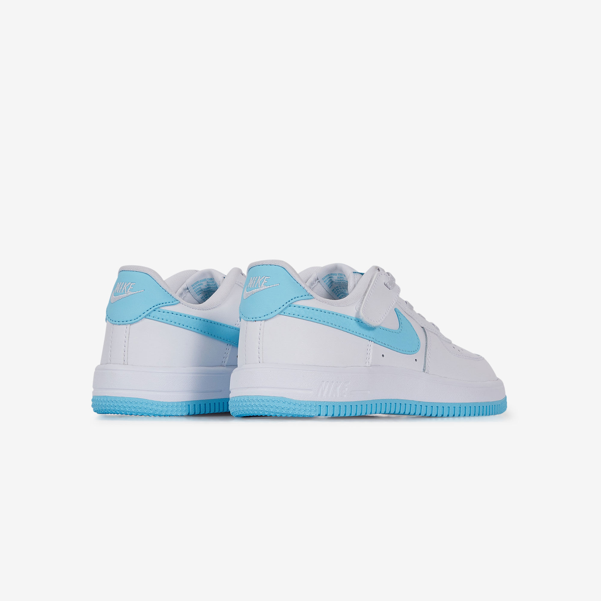 NIKE AIR FORCE 1 LOW CF SNEAKERS ENFANT BLANC BLEU SCRATCH Courir