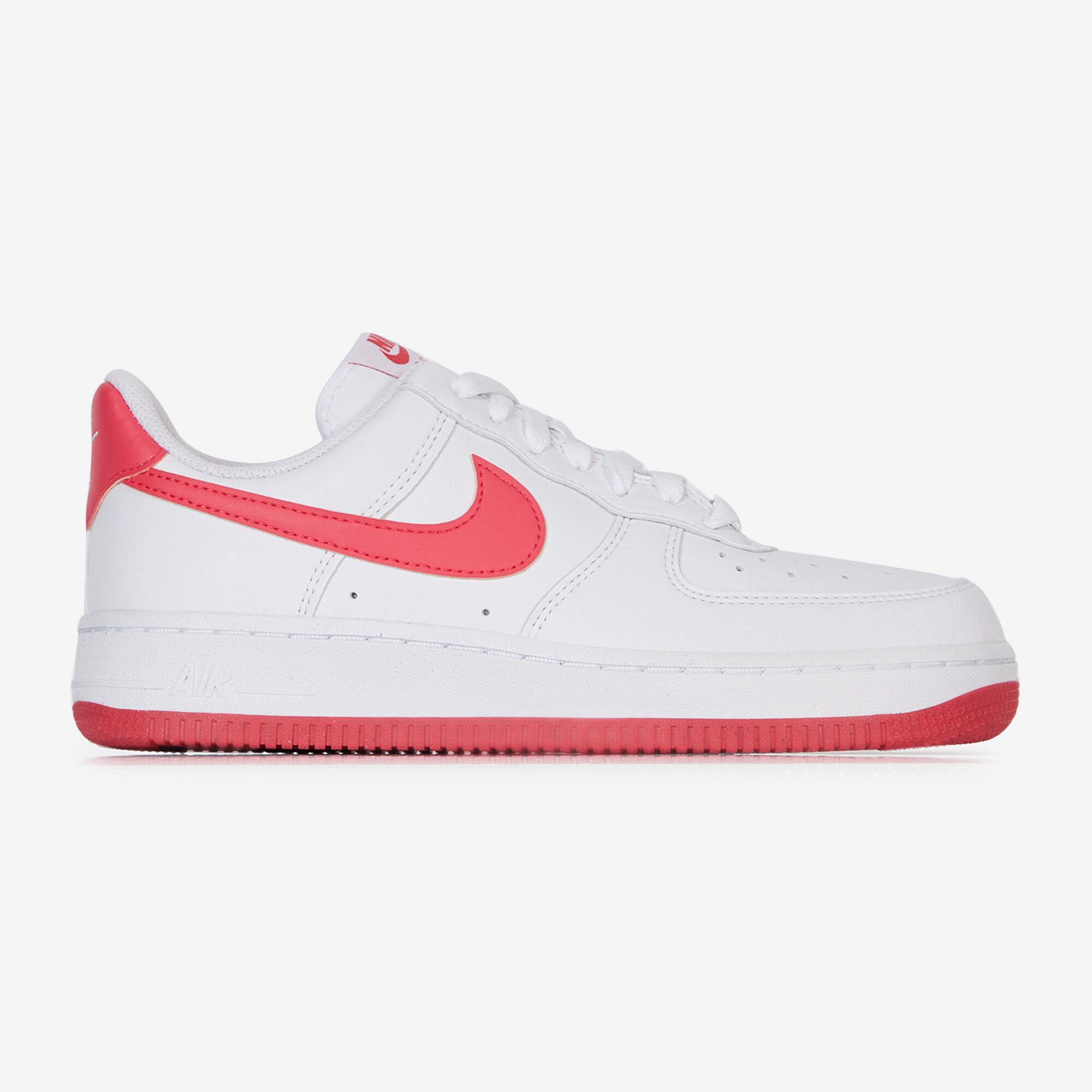 NIKE AIR FORCE 1 LOW SNEAKERS FEMME BLANC ROSE LACETS Courir