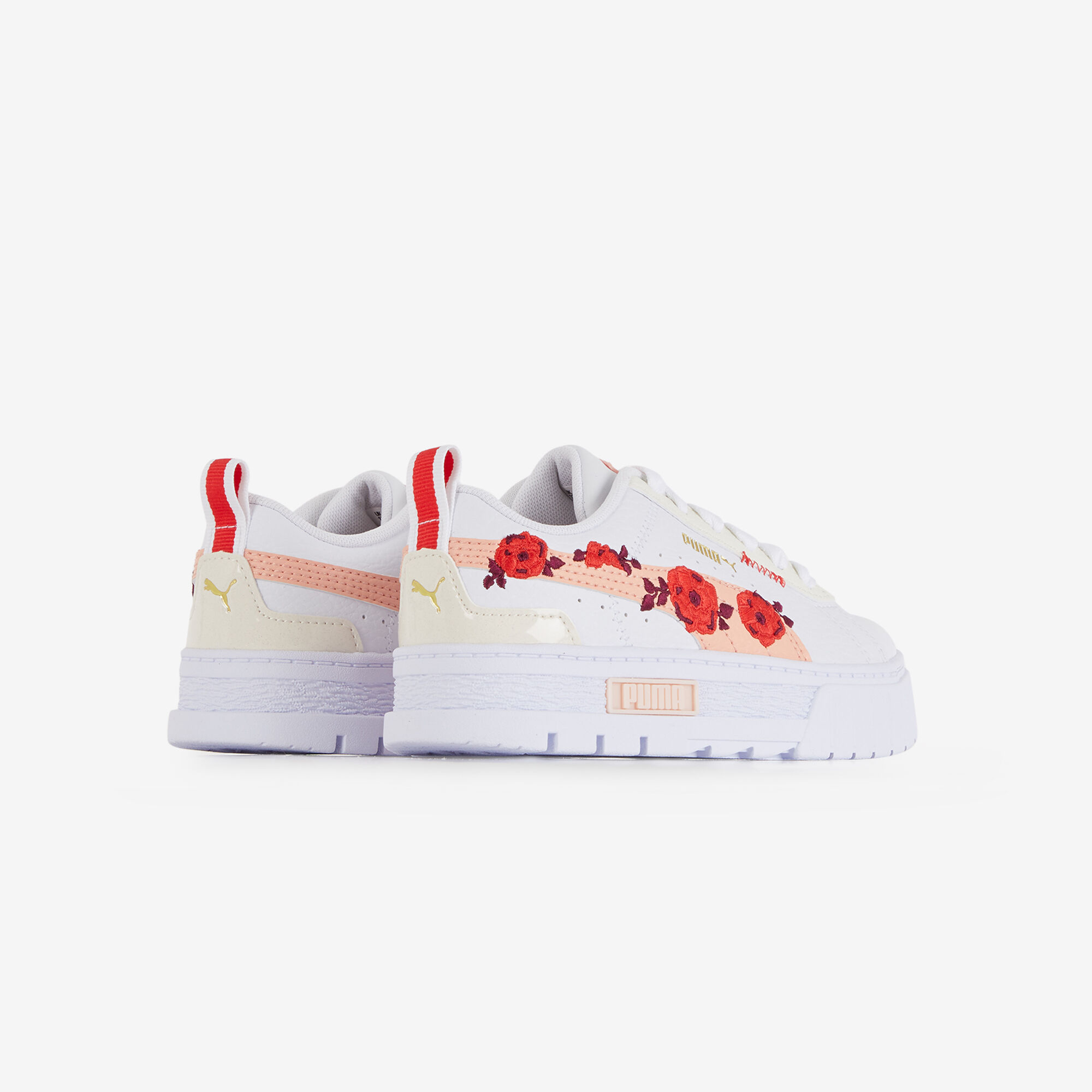 PUMA MAYZE VALENTINE WHITE RED SNEAKERS CHILDREN Courir