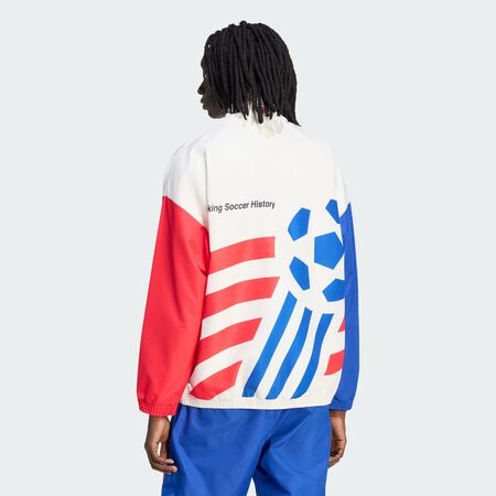 ADIDAS PERFORMANCE Veste de surv&ecirc;tement graphique toile Cloud White HOMME