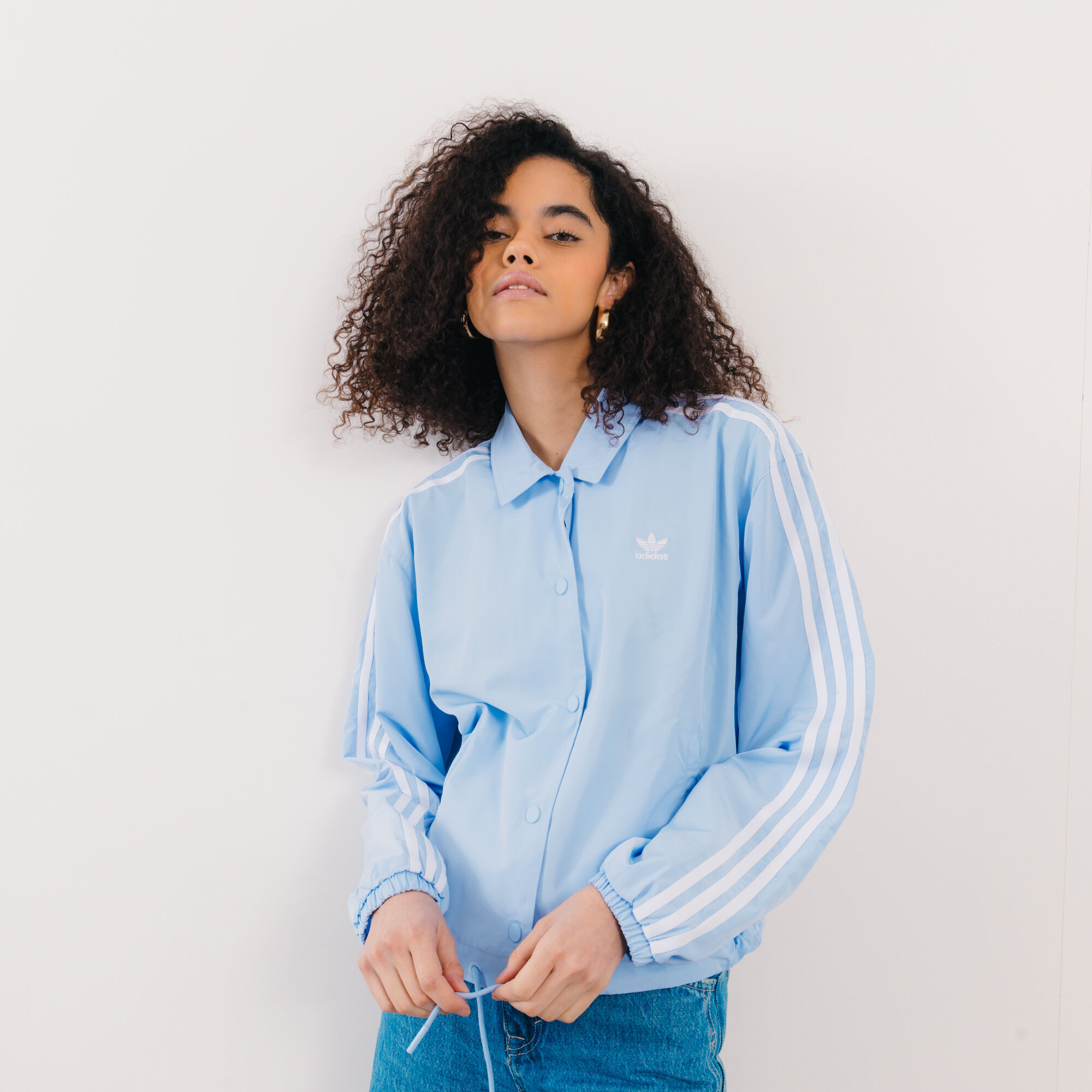 Adidas light store coach jacket