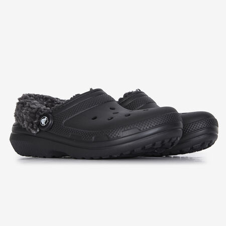 CROCS FLEECE LINED CLOG BLACK WOMEN
