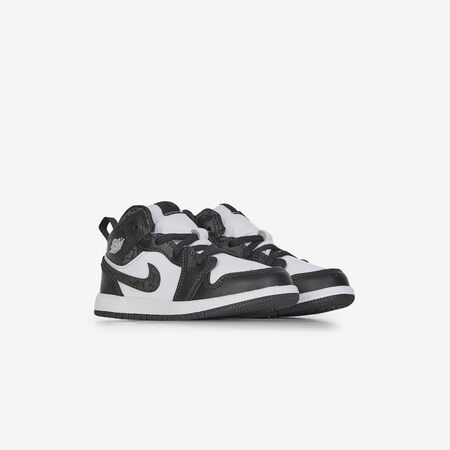 JORDAN AIR JORDAN 1 MID BLANC/NOIR BÉBÉ