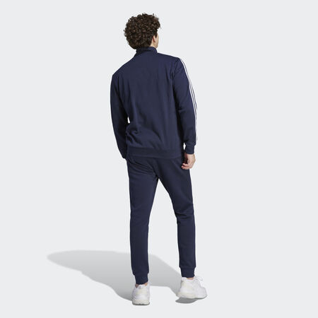 ADIDAS SPORTSWEAR Basic 3-Stripes Fleece Track Suit Legend Ink MEN