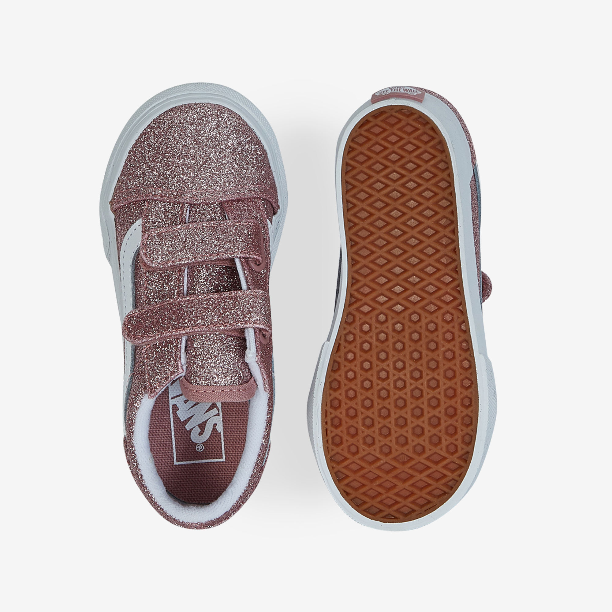 Old Skool V Glitter  Rose   - Bébé -