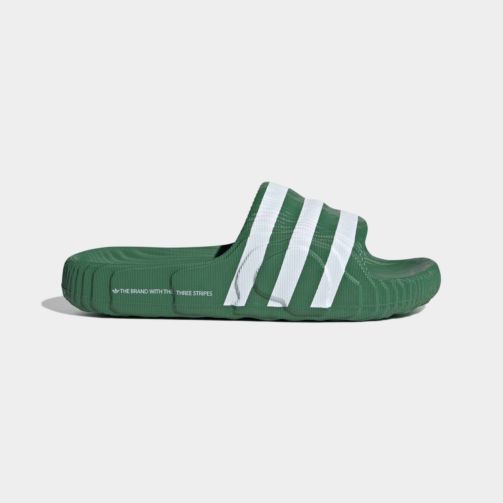 ADIDAS ORIGINALS Adilette 22 Slides Preloved Green Cloud White Cloud White SUMMER UNISEX Courir