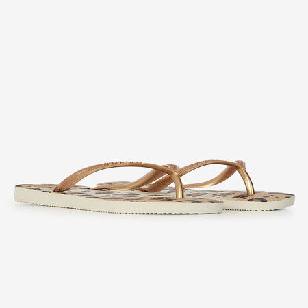 HAVAIANAS SLIM ANIMALS OR/NOIR FEMME